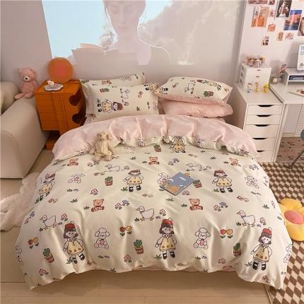 91家纺网 家纺一手货源 找家纺 （总）琪格格纺织 2022新款纯棉小清新套件及单品