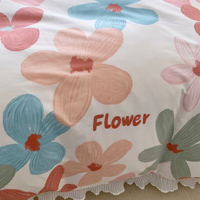 91家纺网 家纺一手货源 找家纺 仟网汇 2022新款全棉喷气13070床盖三件套四件套 相遇