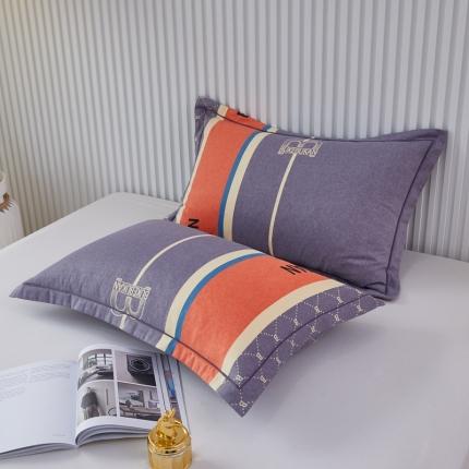 91家纺网 家纺一手货源 找家纺 （总）杜先生 2023新款全棉加厚喷气活性磨毛系列单枕套一对