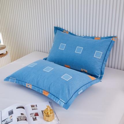 91家纺网 家纺一手货源 找家纺 （总）杜先生 2023新款全棉加厚喷气活性磨毛系列单枕套一对