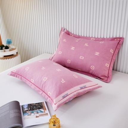 （总）杜先生 2023新款全棉加厚喷气活性磨毛系列单枕套一对