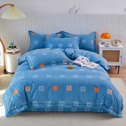 91家纺网 家纺一手货源 找家纺 （总）杜先生 2023新款全棉加厚磨毛系列四件套