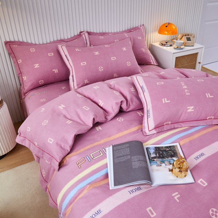 91家纺网 家纺一手货源 找家纺 （总）杜先生 2023新款全棉加厚磨毛系列四件套