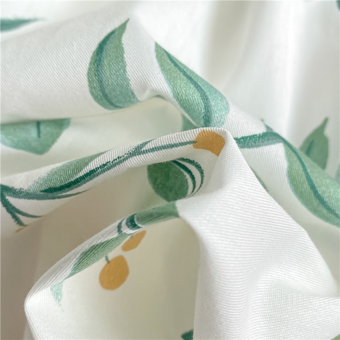 91家纺网 家纺一手货源 找家纺 琪格格纺织 2022新款纯棉小清新套件及单品 花叶