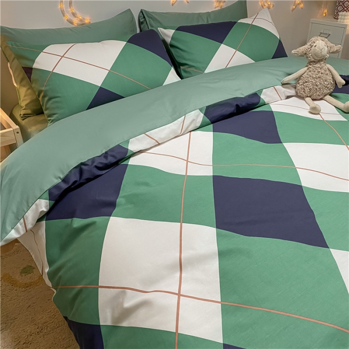 91家纺网 家纺一手货源 找家纺 琪格格纺织 2022新款纯棉小清新套件及单品 绅士熊