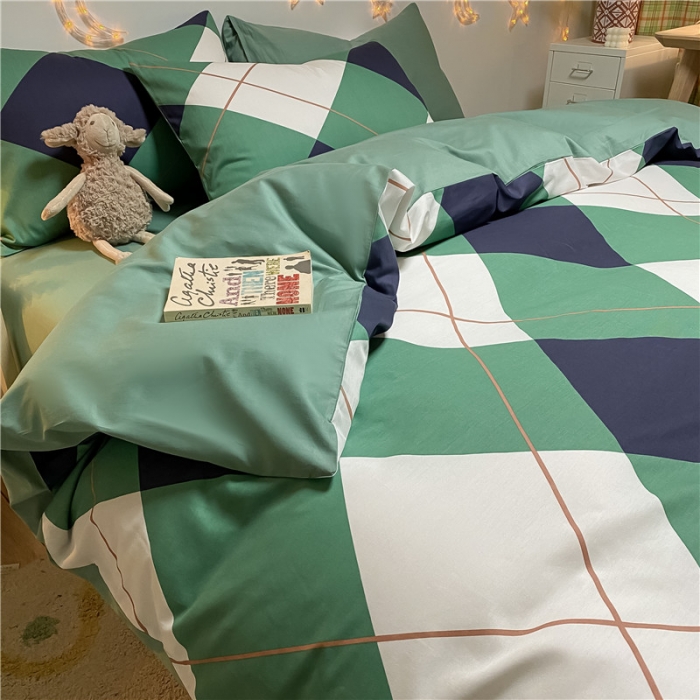 91家纺网 家纺一手货源 找家纺 琪格格纺织 2022新款纯棉小清新套件及单品 绅士熊