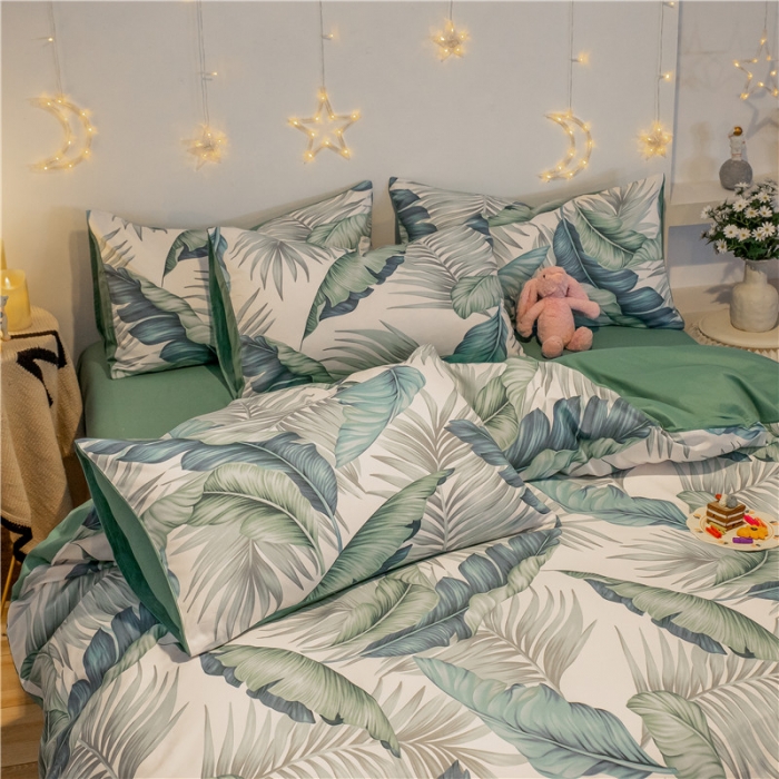 91家纺网 家纺一手货源 找家纺 琪格格纺织 2022新款纯棉小清新套件及单品 深林其镜