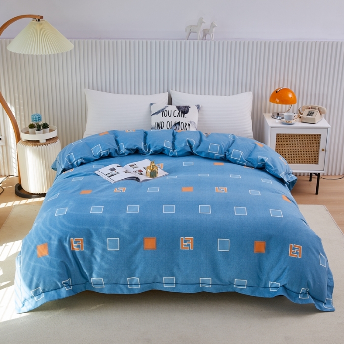 91家纺网 家纺一手货源 找家纺 杜先生 2023新款全棉加厚磨毛系列单被套 梦幻空间-蓝