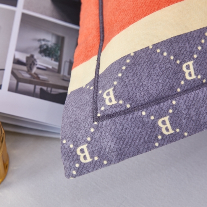 91家纺网 家纺一手货源 找家纺 杜先生22新款全棉加厚喷气活性磨毛系列单枕套一对魅力生活-灰