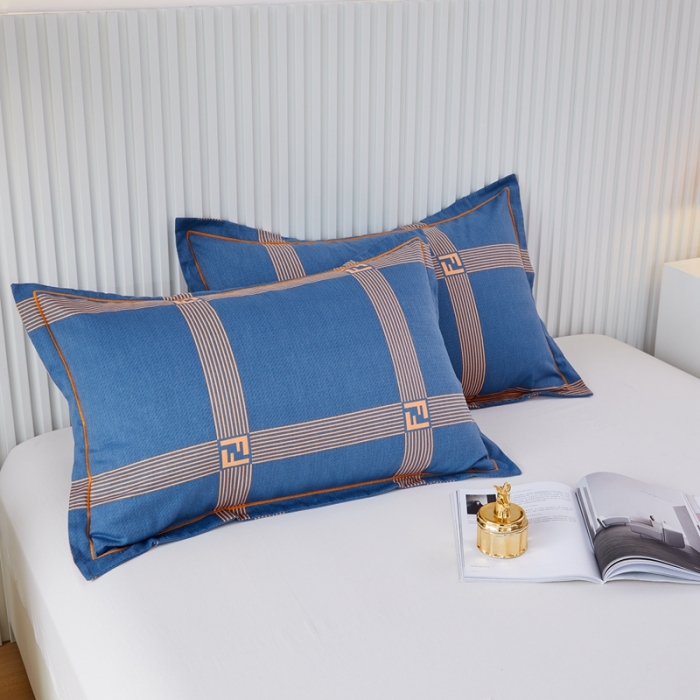 91家纺网 家纺一手货源 找家纺 杜先生 新款全棉加厚喷气活性磨毛系列单枕套一对艺术构想-灰