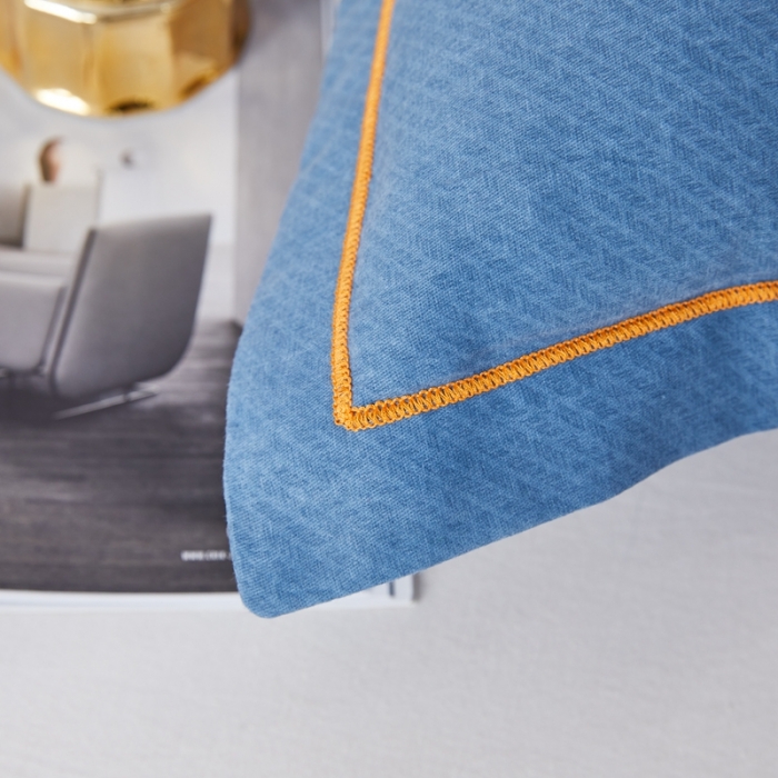 91家纺网 家纺一手货源 找家纺 杜先生 新款全棉加厚喷气活性磨毛系列单枕套一对艺术构想-灰