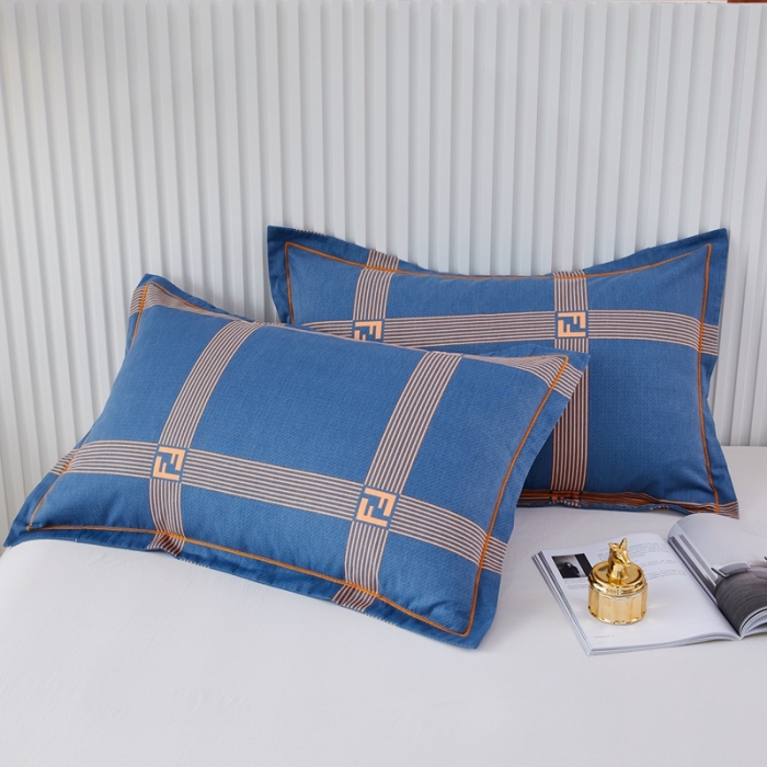 91家纺网 家纺一手货源 找家纺 杜先生 新款全棉加厚喷气活性磨毛系列单枕套一对艺术构想-灰