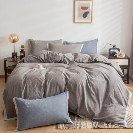 91家纺网 家纺一手货源 找家纺 （总） 简家居 2022新款棉麻绣花四件套