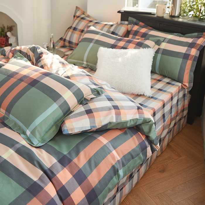 91家纺网 家纺一手货源 找家纺 仟网汇 2022新款全棉喷气13070四件套 时尚领域-绿