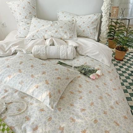 91家纺网 家纺一手货源 找家纺 （总）2022 新款简单款全棉四件套