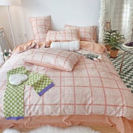 91家纺网 家纺一手货源 找家纺 （总）2022 新款简单款全棉四件套