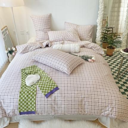 91家纺网 家纺一手货源 找家纺 （总）2022 新款简单款全棉四件套