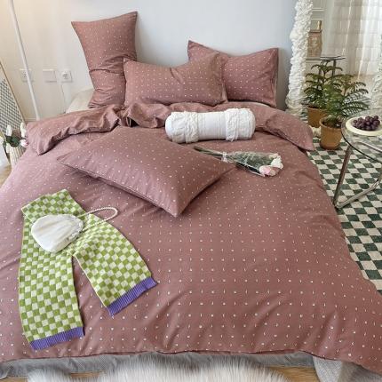 91家纺网 家纺一手货源 找家纺 （总）2022 新款简单款全棉四件套