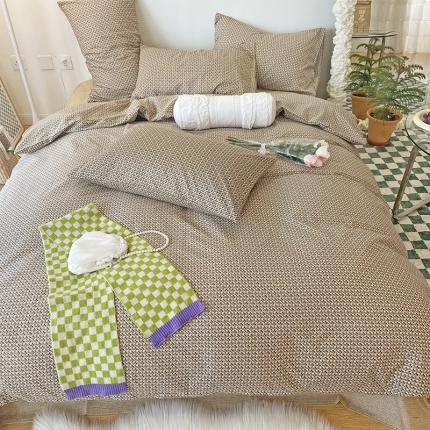 91家纺网 家纺一手货源 找家纺 （总）2022 新款简单款全棉四件套