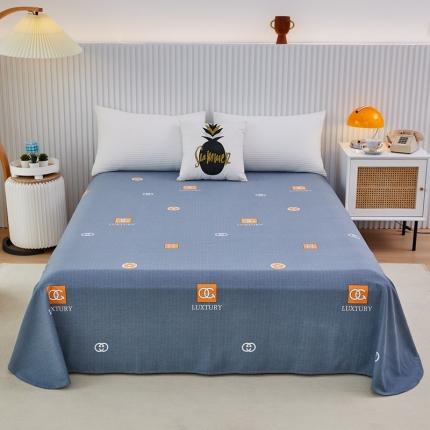 杜先生 22新款全棉加厚磨毛系列床单 景晨-灰（圆角床单）