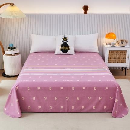 杜先生22新款全棉加厚磨毛系列床单名爵世家-豆沙（圆角床单）