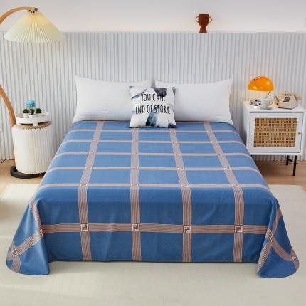 杜先生22新款全棉加厚磨毛系列床单 艺术构想-灰（圆角床单）