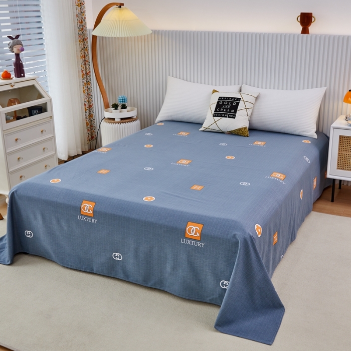 91家纺网 家纺一手货源 找家纺 杜先生22新款全棉加厚磨毛系列床单 景晨-灰（直角床单）