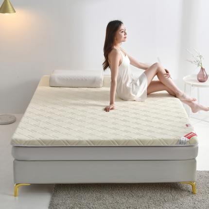 鑫钰 2023新款全棉加厚抗菌大豆纤维床垫 艾诺-米黄