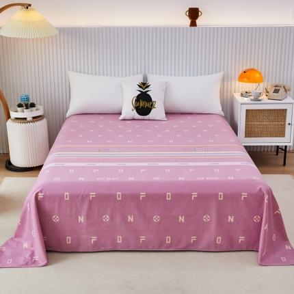 杜先生22新款全棉加厚磨毛系列床单名爵世家-豆沙（直角床单）