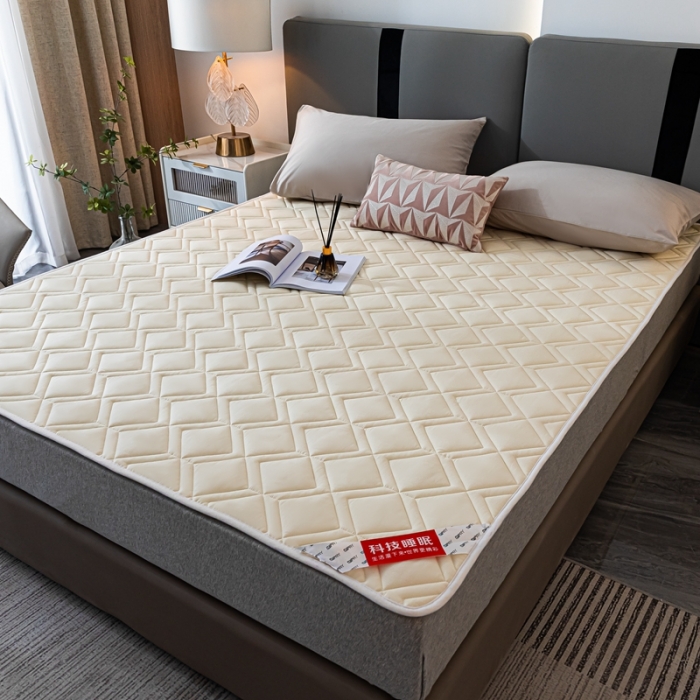 91家纺网 家纺一手货源 找家纺 （总）鑫钰 22年新款全棉大豆色织床护垫纯色保护垫