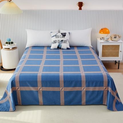 91家纺网 家纺一手货源 找家纺 杜先生22新款全棉加厚磨毛系列床单 艺术构想-灰（直角床单）