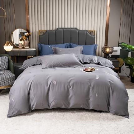 91家纺网 家纺一手货源 找家纺 （总）品乐120支长绒棉苏绣锦提花全棉四件套直播