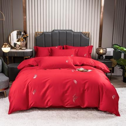 91家纺网 家纺一手货源 找家纺 （总）品乐120支长绒棉苏绣锦提花全棉四件套直播