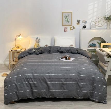 91家纺网 家纺一手货源 找家纺 昊翔 2024新款13372全棉印花四件套 布鲁斯