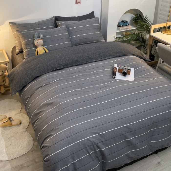 91家纺网 家纺一手货源 找家纺 昊翔 2024新款13372全棉印花四件套 布鲁斯