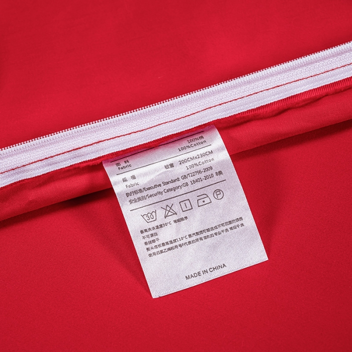 91家纺网 家纺一手货源 找家纺 品乐2023新款120支苏绣锦缎四件套 轻之妙恋-大红