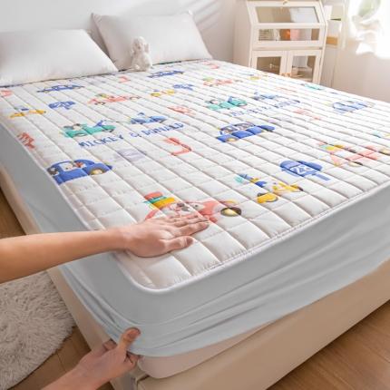 鑫钰 2023新款迪士尼全棉床笠纯棉抗菌床罩席梦思保护套 西西里