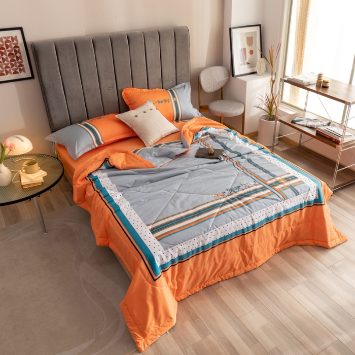 91家纺网 家纺一手货源 找家纺 （总）金爱家 2023新款全棉夏被四件套