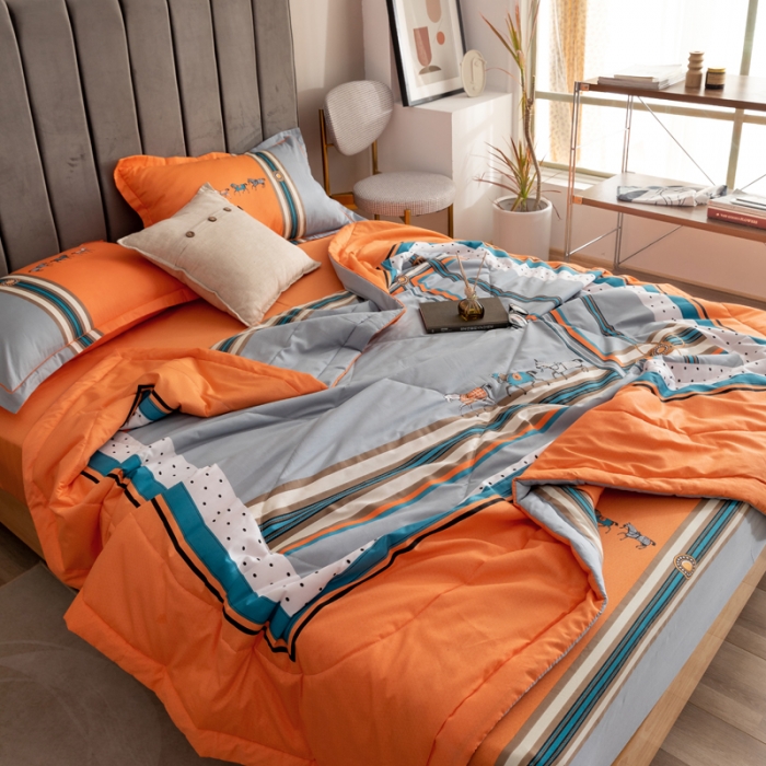 91家纺网 家纺一手货源 找家纺 （总）金爱家 2023新款全棉夏被四件套