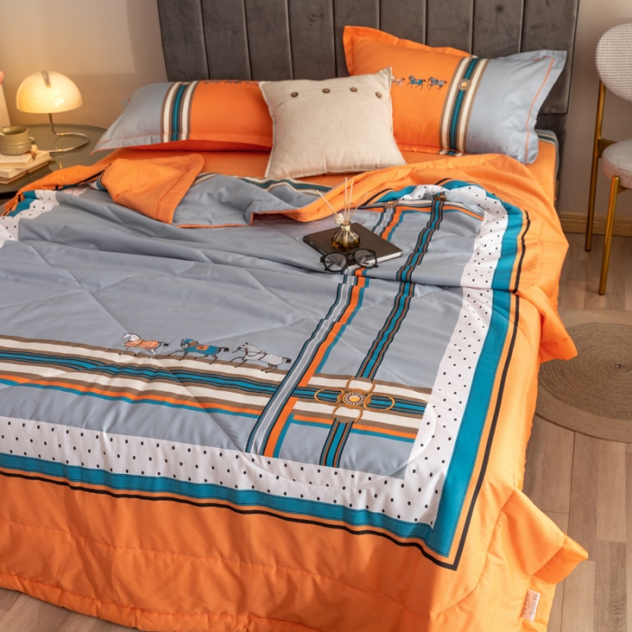 91家纺网 家纺一手货源 找家纺 （总）金爱家 2023新款全棉夏被四件套