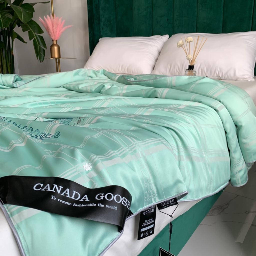 91家纺网 家纺一手货源 找家纺 大鹅被夏凉被春秋冬被子微商爆款全棉莫代尔提花被芯 条格绿