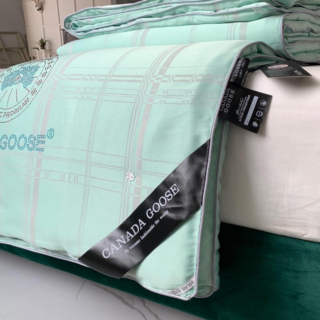 91家纺网 家纺一手货源 找家纺 大鹅被夏凉被春秋冬被子微商爆款全棉莫代尔提花被芯 条格绿