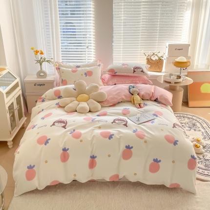 91家纺网 家纺一手货源 找家纺 （总）芯贝儿2022新款13370小清新全m印花四件套