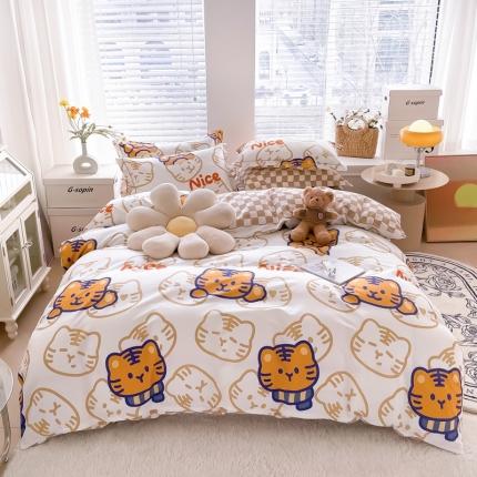 91家纺网 家纺一手货源 找家纺 （总）芯贝儿2022新款13370小清新全m印花四件套