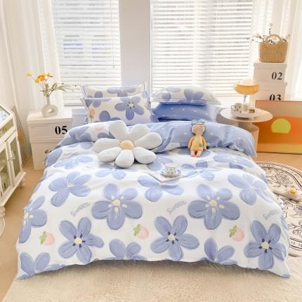 91家纺网 家纺一手货源 找家纺 （总）芯贝儿2022新款13370小清新全m印花四件套