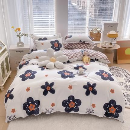 91家纺网 家纺一手货源 找家纺 （总）芯贝儿2022新款13370小清新全m印花四件套