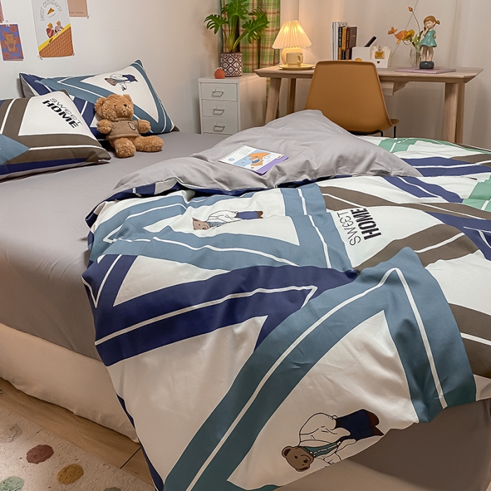 91家纺网 家纺一手货源 找家纺 （总）琪格格 2022新款纯棉13372实拍爆款四件套