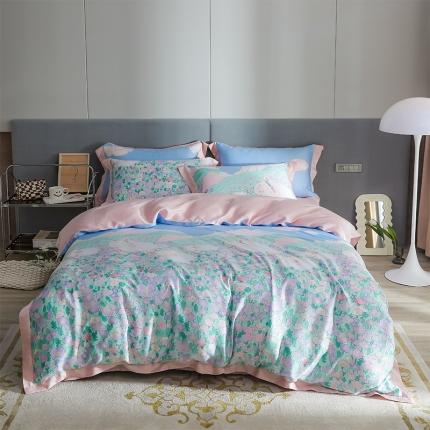 91家纺网 家纺一手货源 找家纺 （总）榻尚 2023新款60S进口奥地利天丝四件套-花享