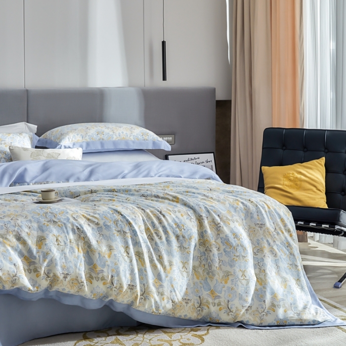 91家纺网 家纺一手货源 找家纺 （总）榻尚 2023新款60S进口奥地利天丝四件套-花享