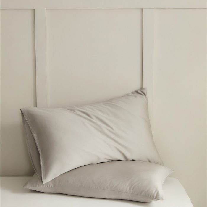 91家纺网 家纺一手货源 找家纺 新款60支天丝单品系列-枕套光泽灰